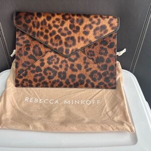 Rebecca Minkoff Cheetah Print Clutch Purse